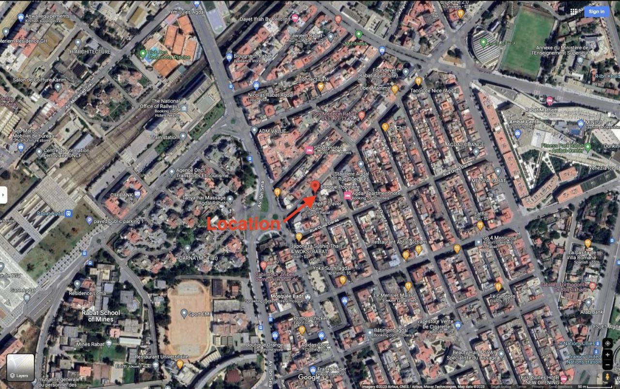 Luxury Apartment 3 Bedroom In The Heart Of Agdal Near Arribat Center 拉巴特 外观 照片